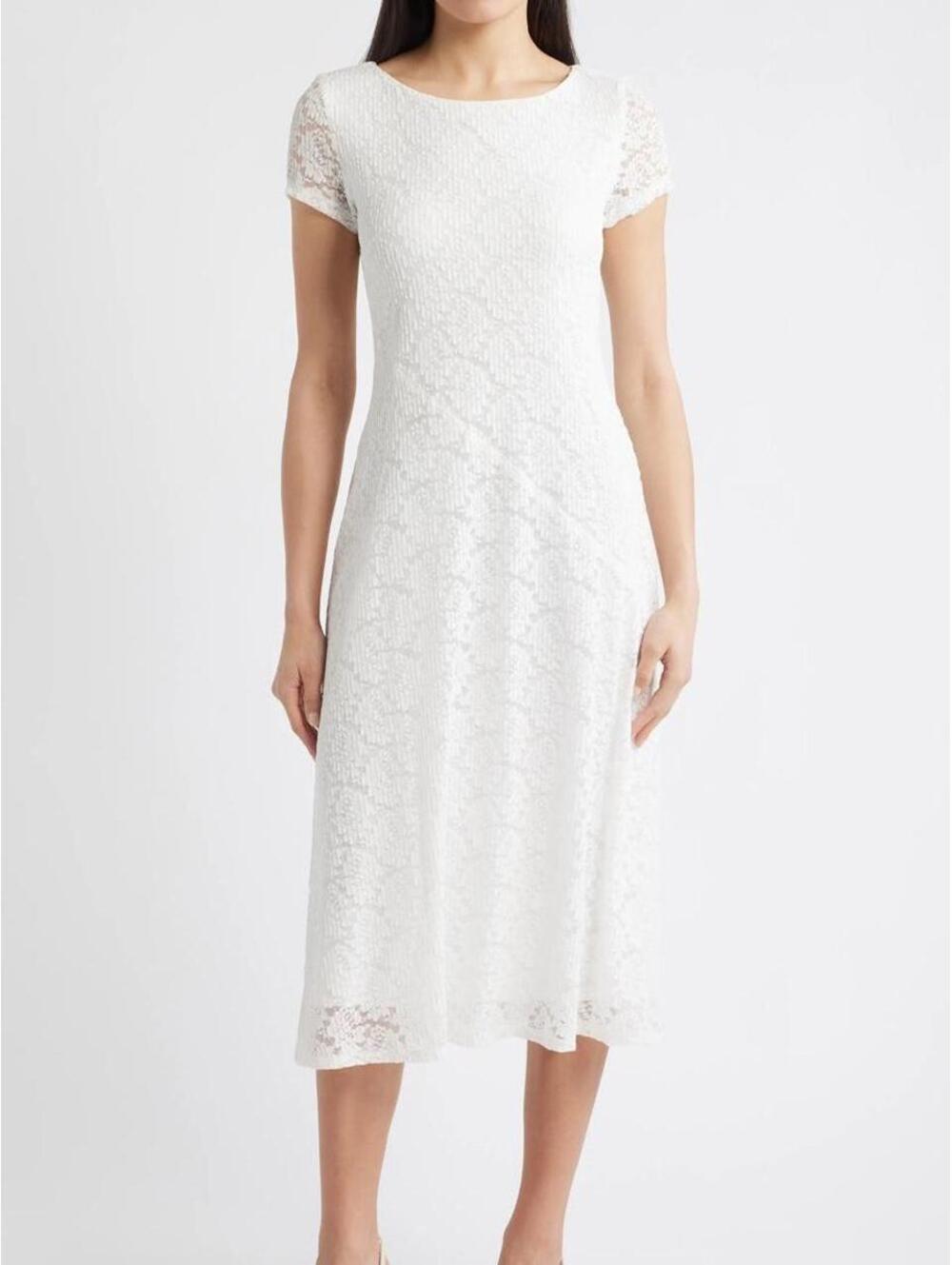 Connected apparel Lace Midi Dress